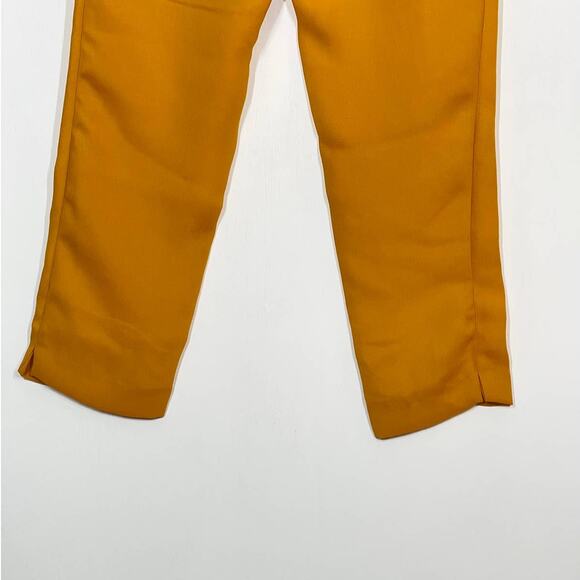 ZARA Legging Women's XS Yellow Mustard Trafaluc Collection Cropped Capri NWOT - Picture 6 of 9